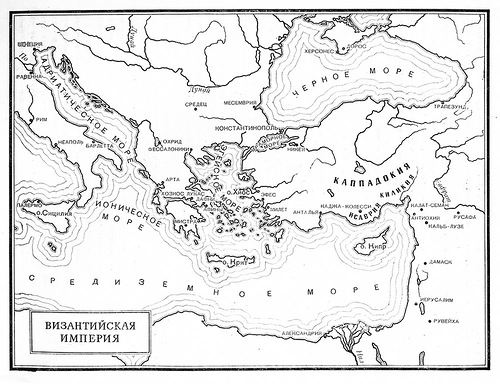 чертежи, Карта Византийской империи в период рассвета