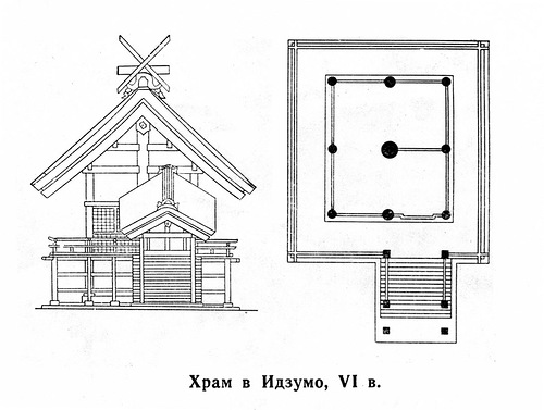 чертежи, Храм в Идзумо