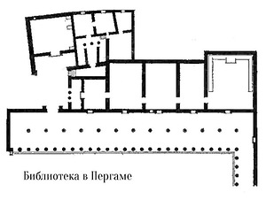 План, Библиотека в Пергаме