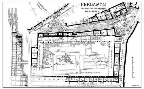 Агора, Пергам, агора и схема развитие города