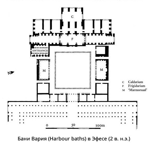 План, Бани Вария в Эфесе