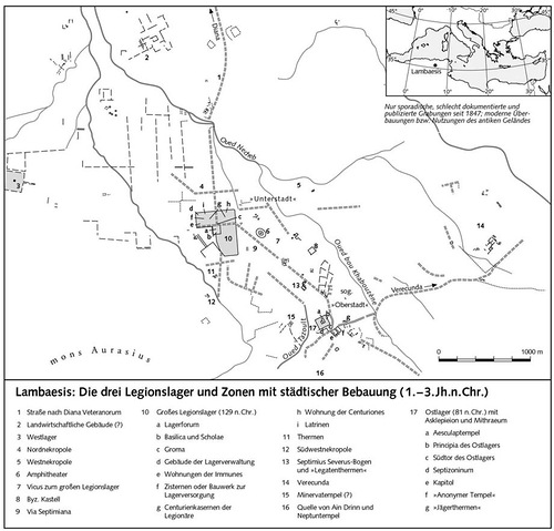 Генплан лагеря трех легионов и зоны с городской застройкой (I-III вв. н.э.), Генплан Ламбезиса