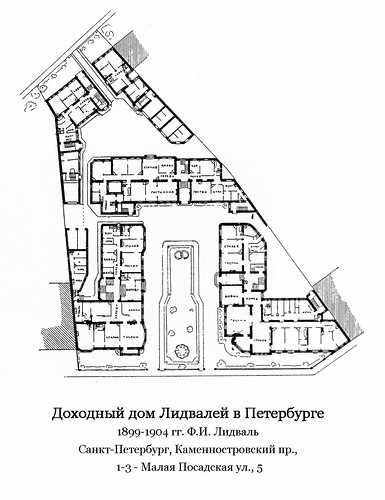 План, Доходный дом Лидвалей в Петербурге