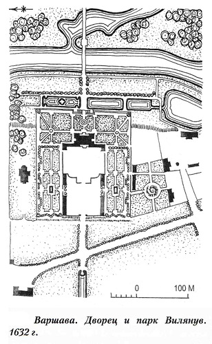 Генеральный план, Дворец и парк Вилянув в Варшаве