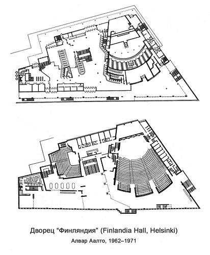 Планы, Дворец “Финляндия” (Зал Конгрессов в Хельсинки)