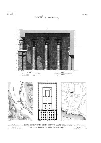 Чертежи, Храм бога Хнума в Эсну (Латополь)