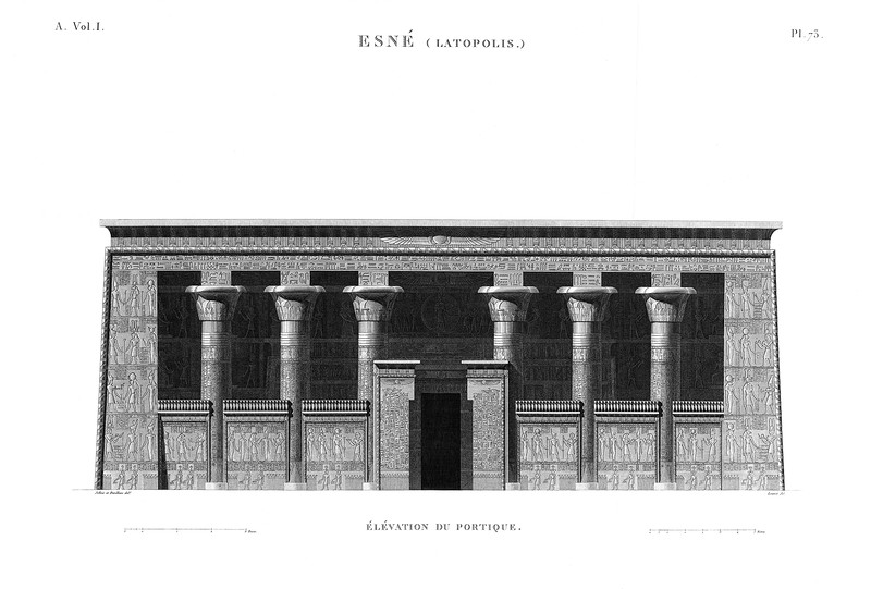 Внутренний портик, Храм бога Хнума в Эсну (Латополь)