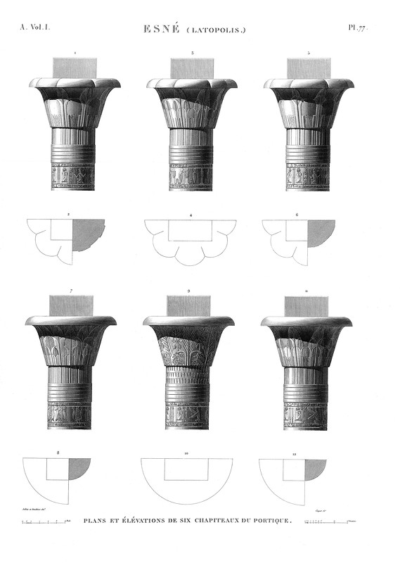 Капители - 3, Храм бога Хнума в Эсну (Латополь)