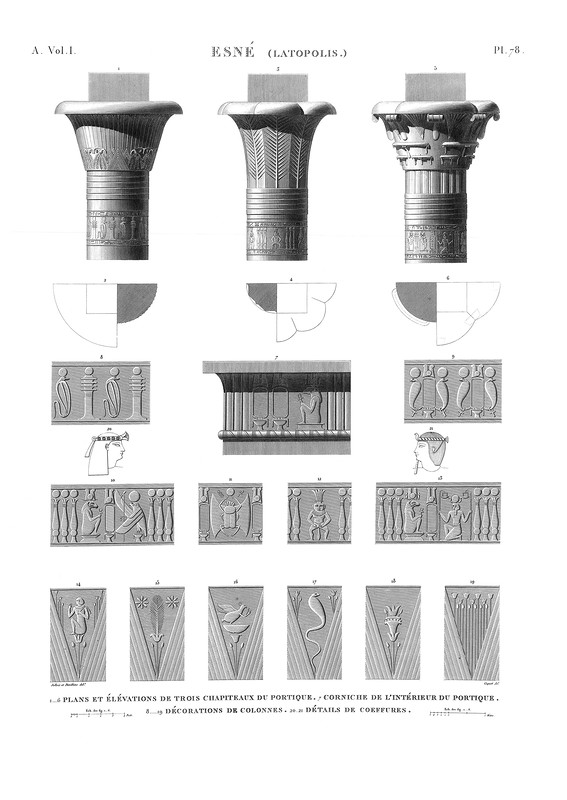 Капители - 4, Храм бога Хнума в Эсну (Латополь)