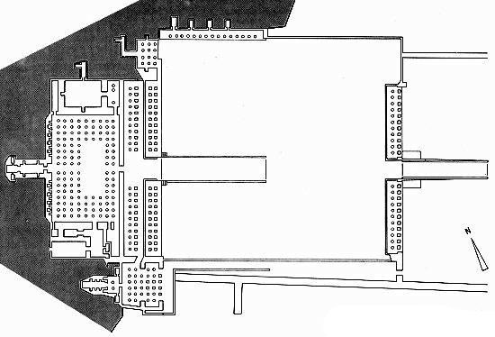 План, Заупокойный храм царицы Хатшепсут