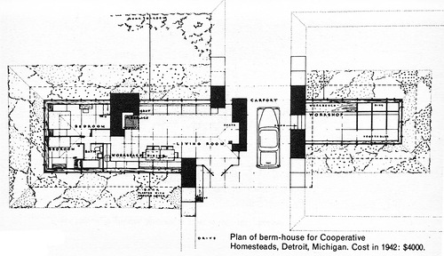 план, Berm-house for Cooperative Homestead