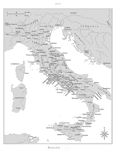 Археологические культуры Италии I тыс. до н.э., Карты Римской Империи (Средиземноморье)