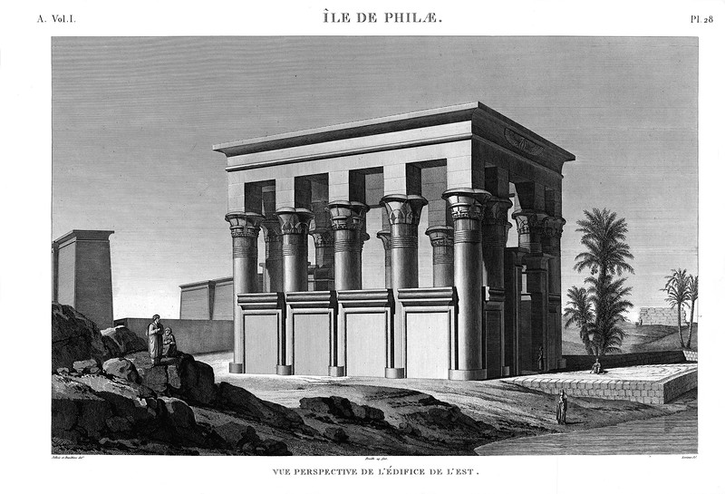 киоск Траяна, общий вид, Храмовый комплекс Изиды на острове Филе в Египте