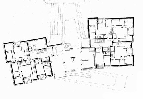 план, Квартиры на Hansaviertel