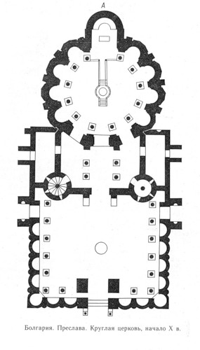 план, Храм в Преславе