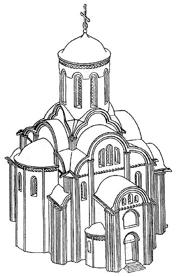 реконструкция 1, Собор Троицкого монастыря на Кловке