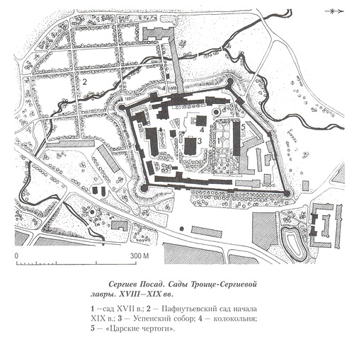генплан с садами, Троице-Сергиев монастырь (Сергиев Посад)