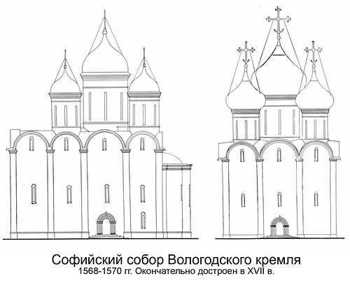фасады, Софийский собор Вологодского кремля