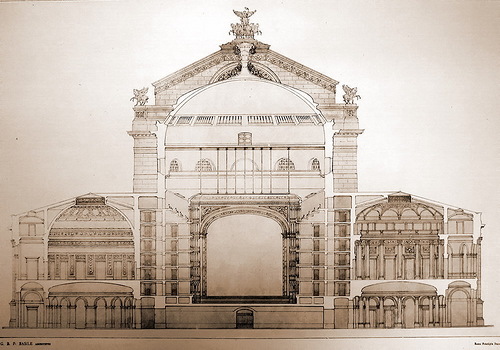 поперечный разрез, Оперный театр Массимо в Палермо