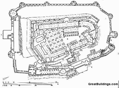 План, Замок Крак-де-Шевалье