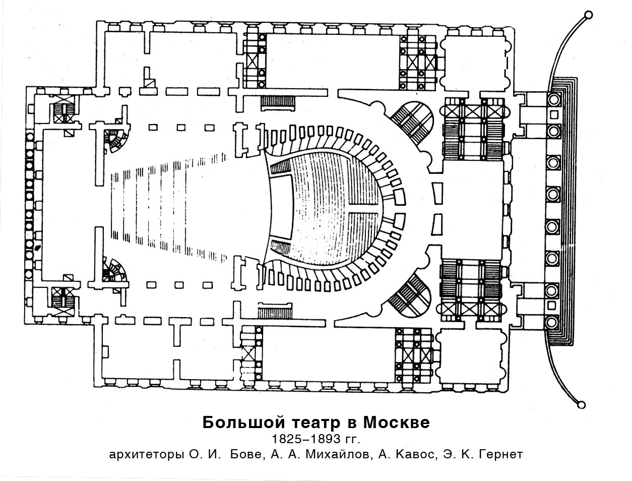 историческая схема большого театра схема зала с местами