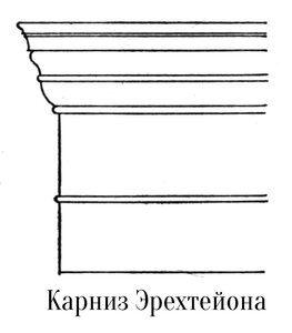 Декорирующий орнамент из завитков, Эрехтейон Афинского акрополя