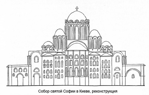 Фасад, Софийский собор в Киеве