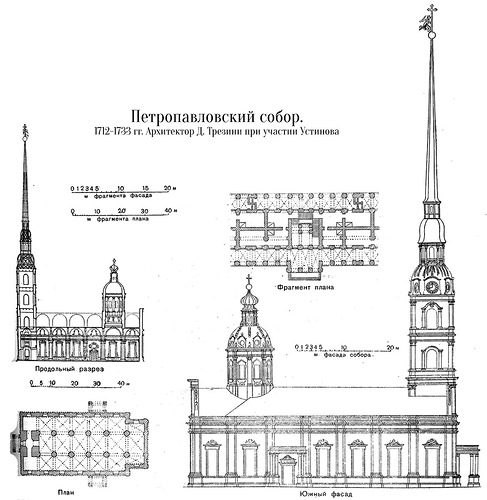 Чертежи, Петропавловская крепость в Санкт-Петербурге