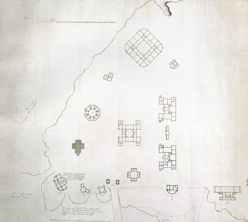 Генеральный план села Царицына. 1776, архитектор Баженов, Царицыно