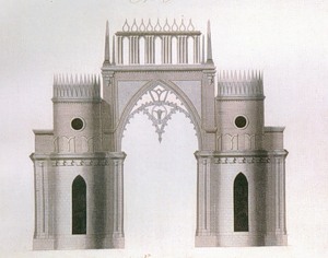 Фасад Фигурных ворот. 1776-1778 гг. , архитектор Баженов, Царицыно