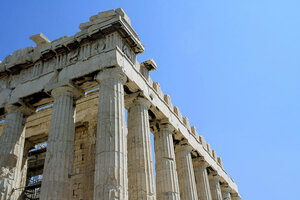 Угловая колонна, Храм Парфенон Афинского акрополя