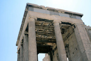 Боковой фасад ионического портика, Эрехтейон Афинского акрополя